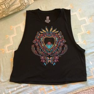 Larva Flowering Cactus Graphic Tank | Size XL | LIKE NEW